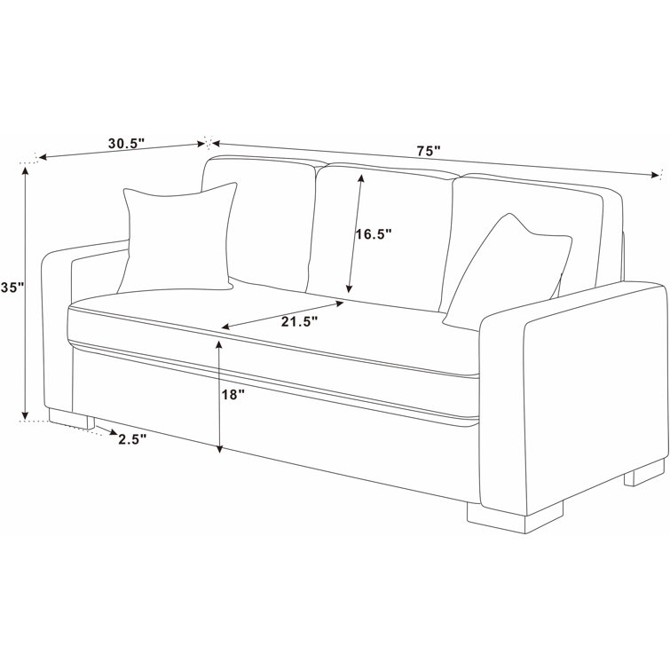 75'' Upholstered Sofa